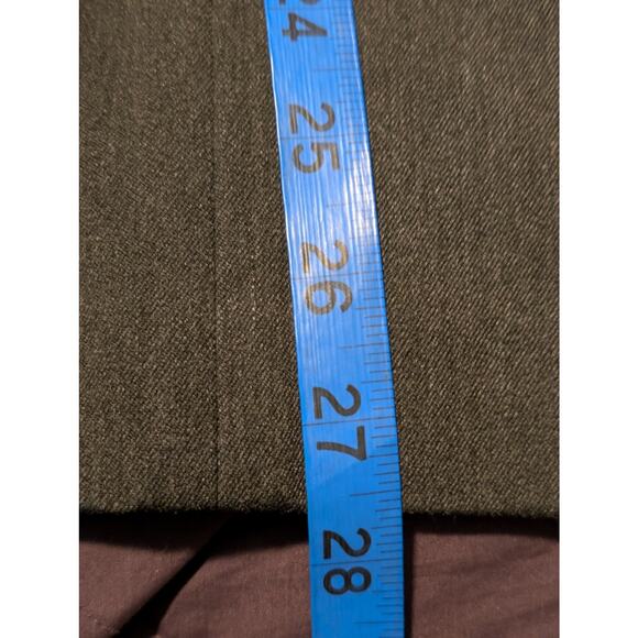 VTG Talbots Gray Stretch Wool Full Zip Front Unlined Jacket Womens Plus Size 12W - Picture 7 of 9